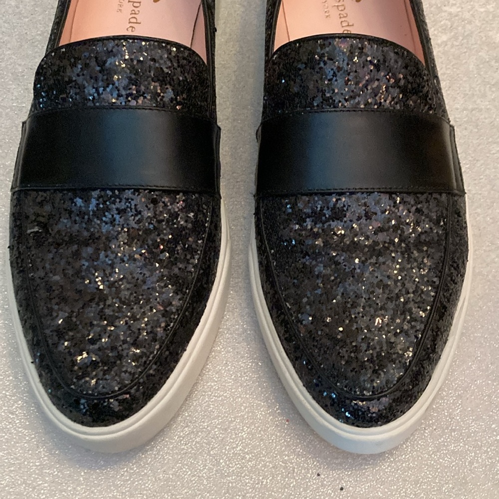 Kate Spade Glitter Loafers Size 9